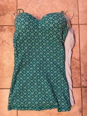 Energie Teal Printed Camisole With Bonus Light Blue Camisole